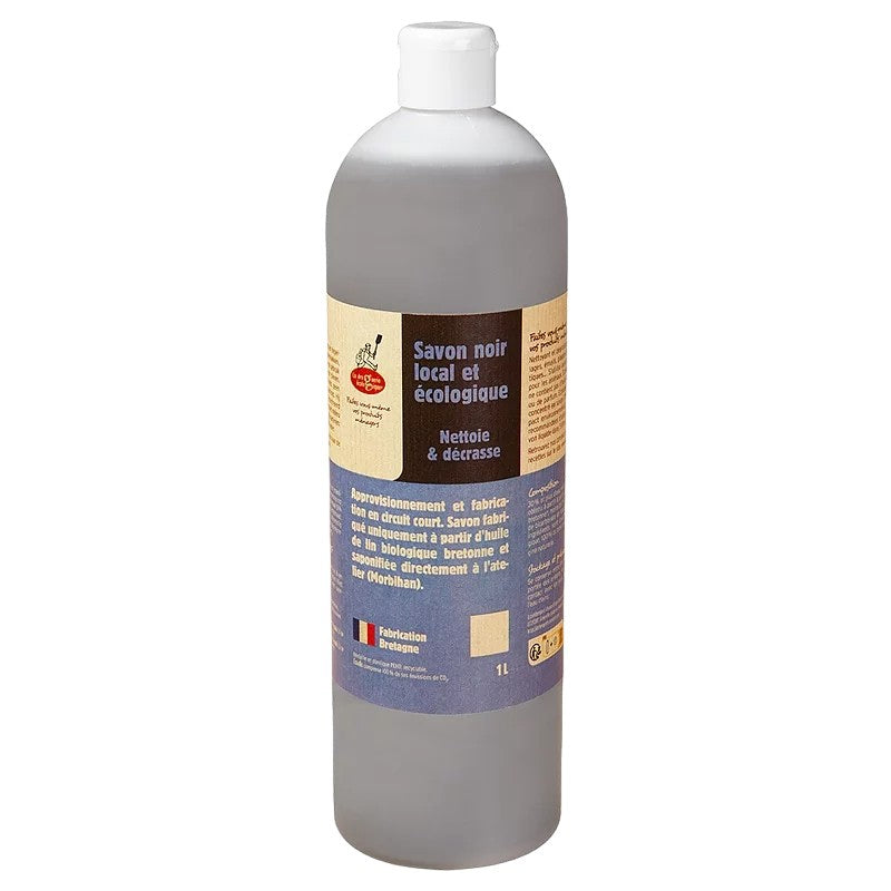 La Droguerie Écologique - Savon noir liquide huile de lin BIO 1l