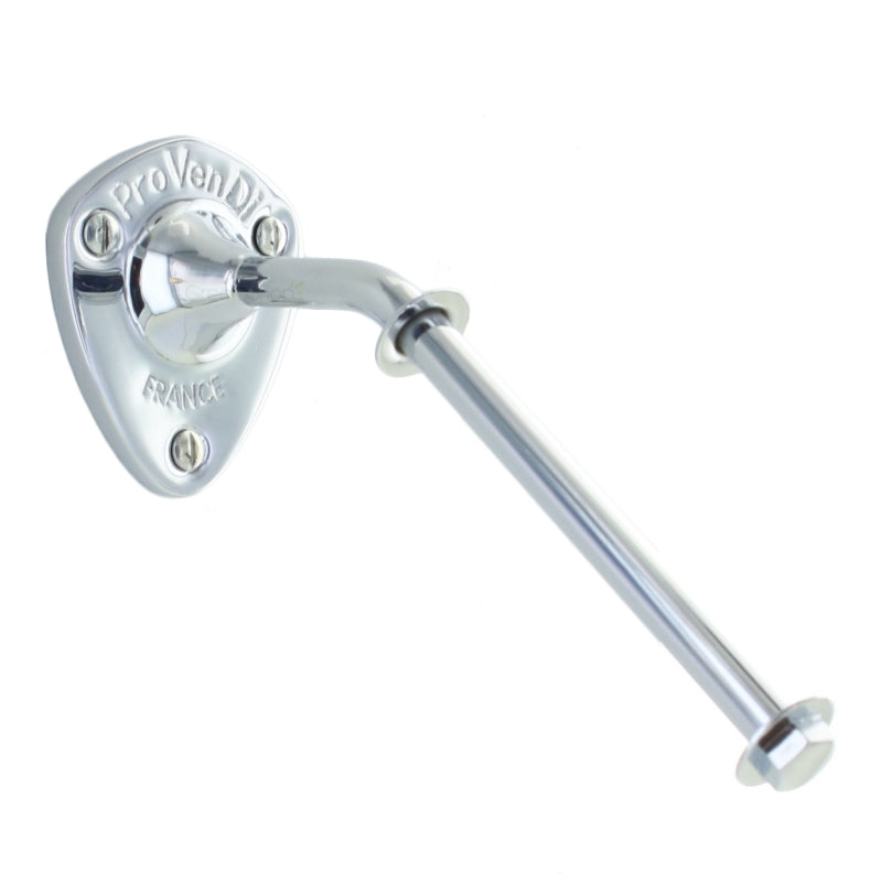 Savon rotatif marron glacé cèdre avec porte-savon chrome