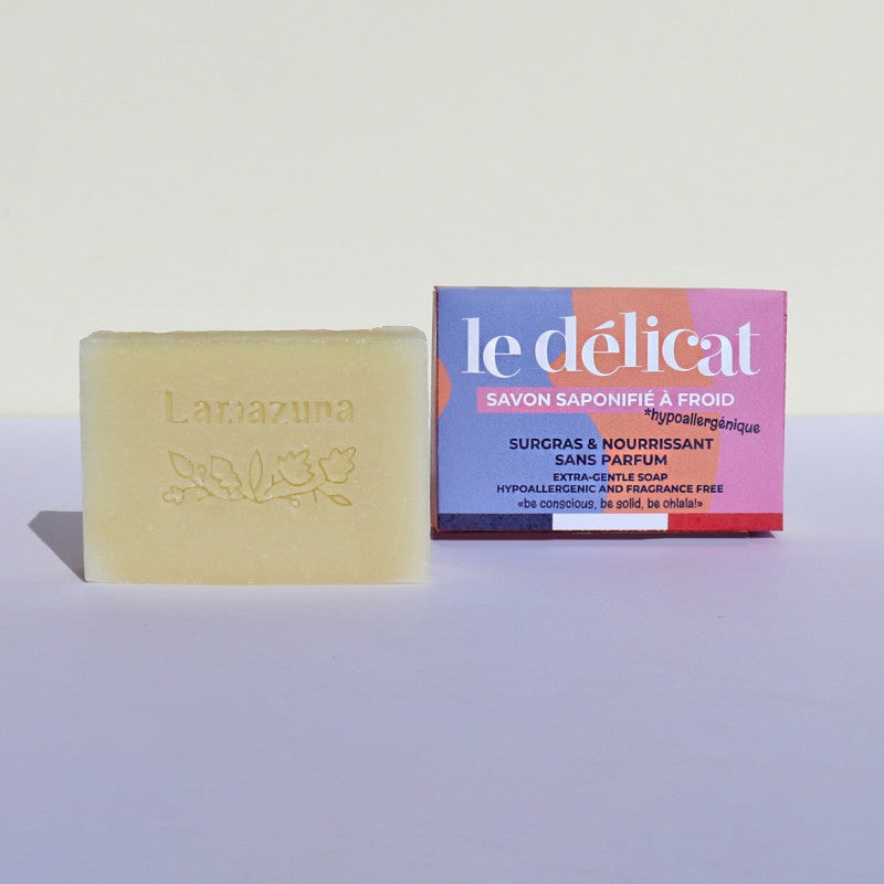 Lamazuna - Savon surgras nourrissant sans parfum 100g
