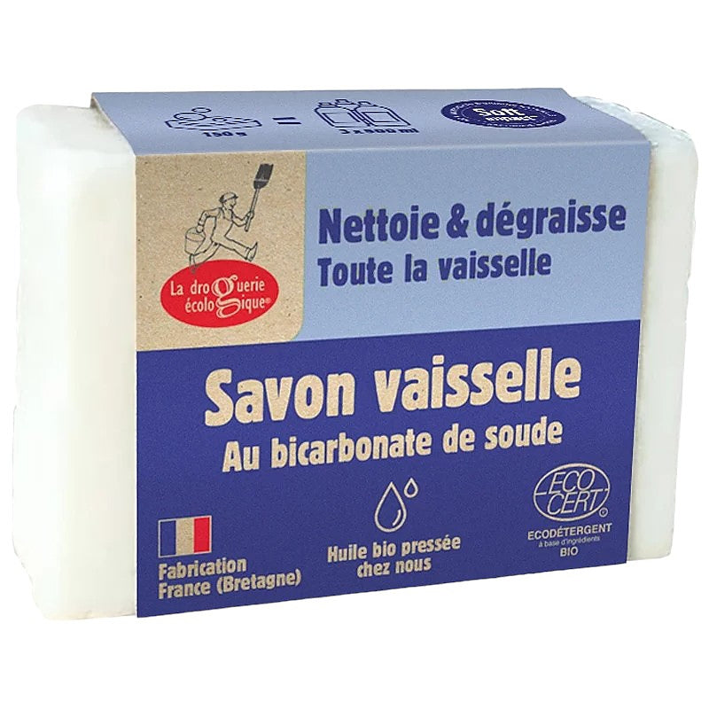 La Droguerie Écologique - Savon vaisselle au bicarbonate de soude 150g