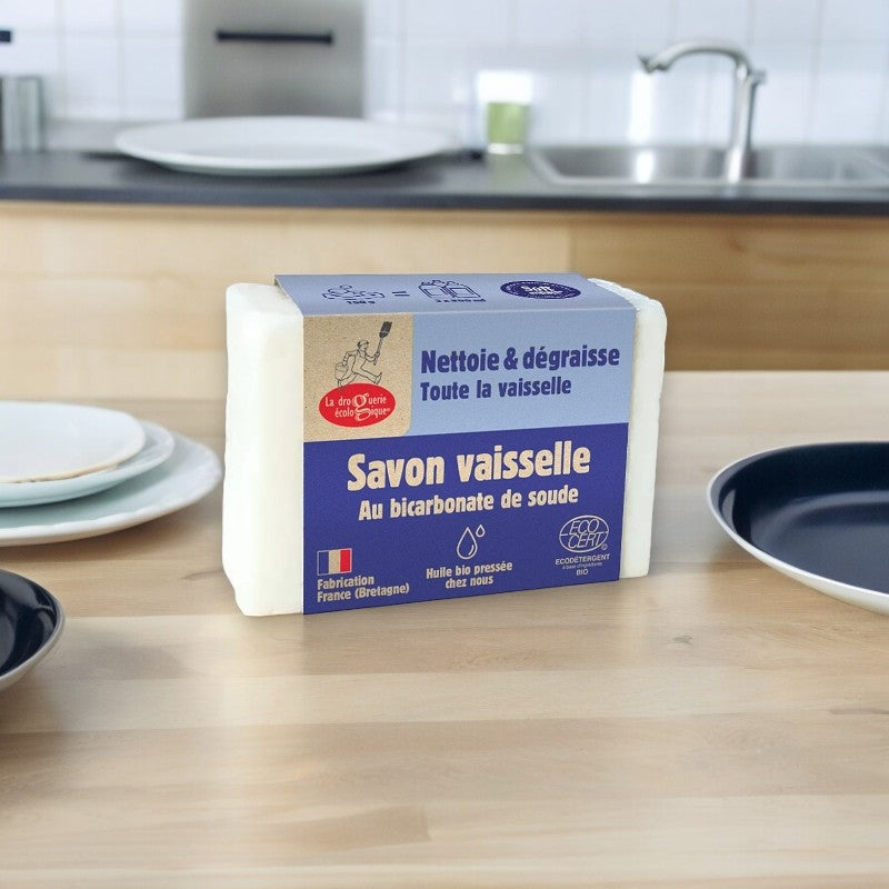 La Droguerie Écologique - Savon vaisselle au bicarbonate de soude 150g