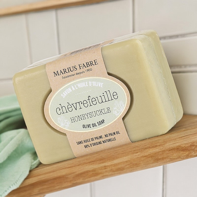Savonnette à l'huile d'olive & au chèvrefeuille