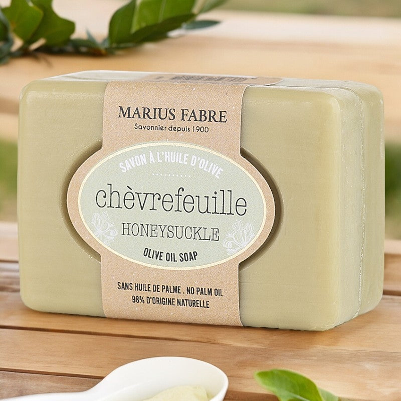Savonnette à l'huile d'olive & au chèvrefeuille