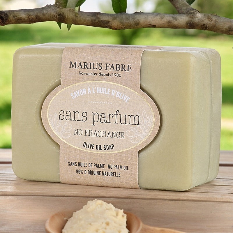 Savonnette à l'huile d'olive sans parfum