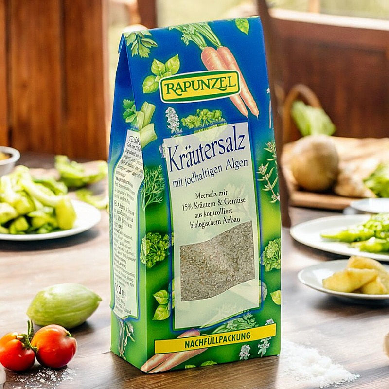 Sel aux herbes iodé contenant 15% herbes & légumes BIO