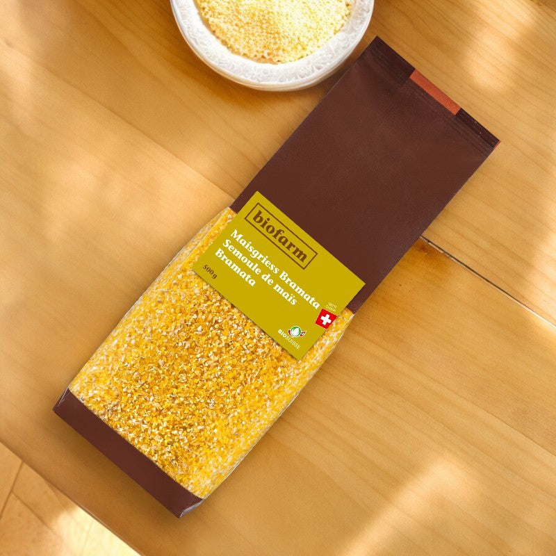 Biofarm - Semoule de maïs Bramata suisse BIO 500g