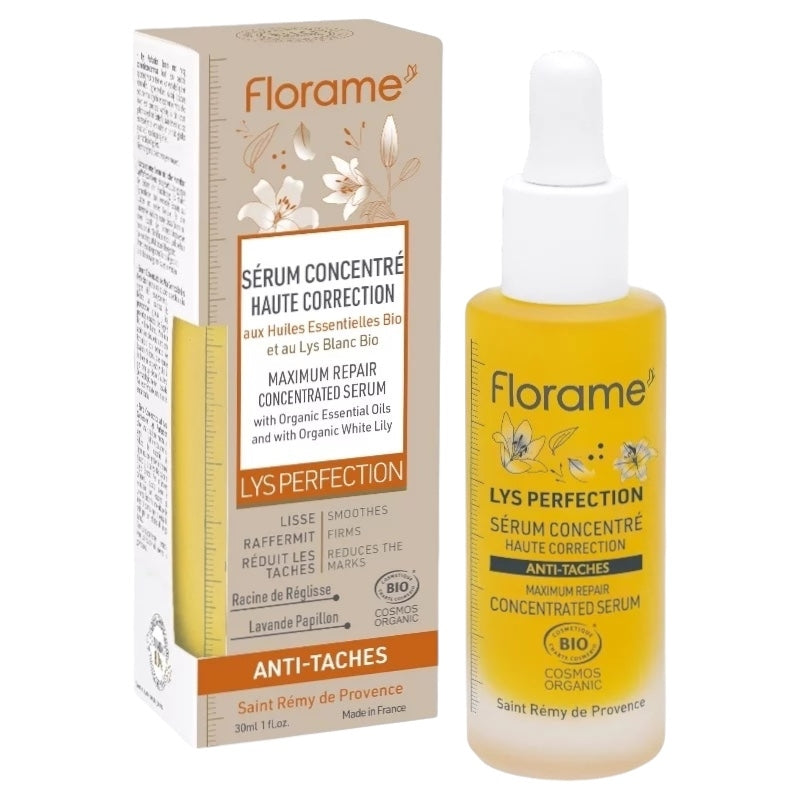 Florame - Sérum concentré haute correction BIO lys blanc 30ml