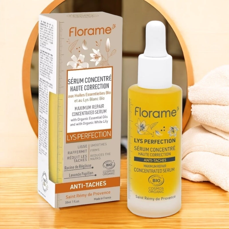Florame - Sérum concentré haute correction BIO lys blanc 30ml