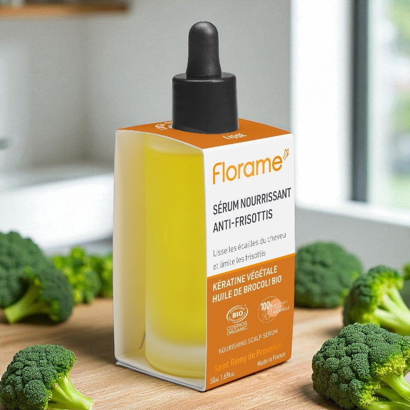 Florame - Sérum nourrissant anti-frisottis BIO kératine & brocoli 50ml