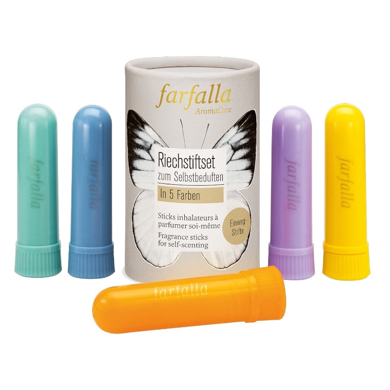 Farfalla - Set mit 5 Inhalierstiften in verschiedenen Farben