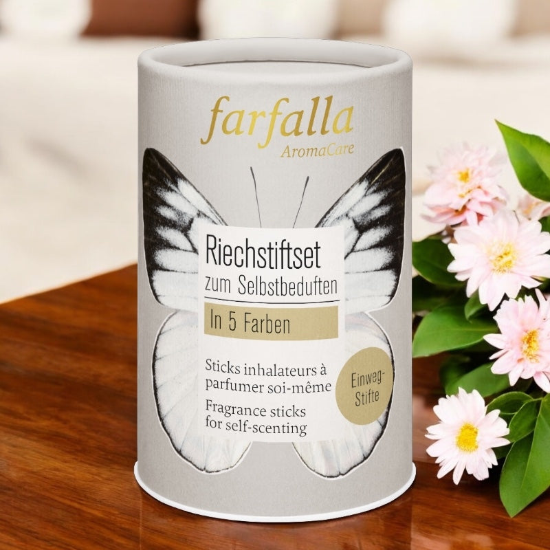 Farfalla - Set mit 5 Inhalierstiften in verschiedenen Farben