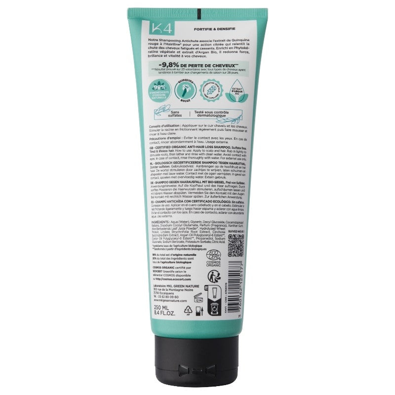Shampooing anti-chute BIO ricin & quinquina rouge