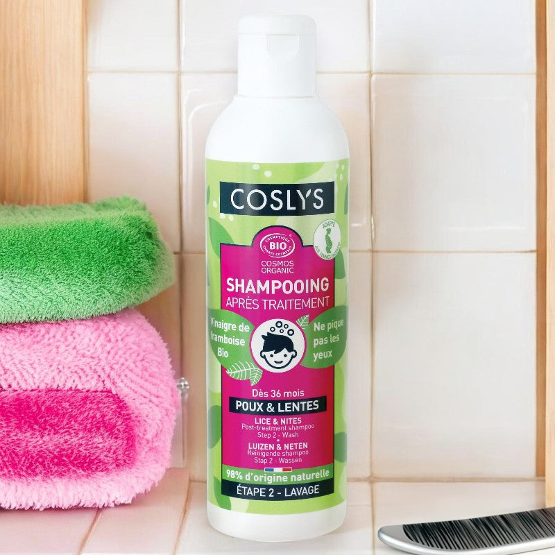 Coslys - Shampooing après traitement poux & lentes BIO 250ml