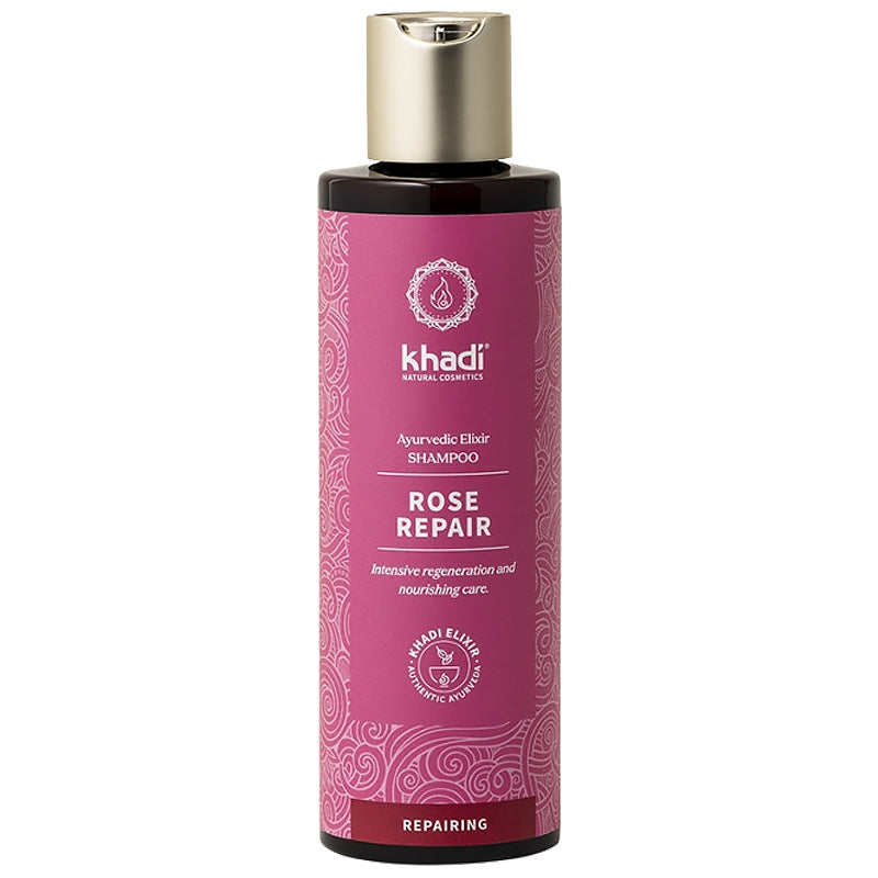 Khadi - Shampooing ayurvédique régénération & soin rose 200ml