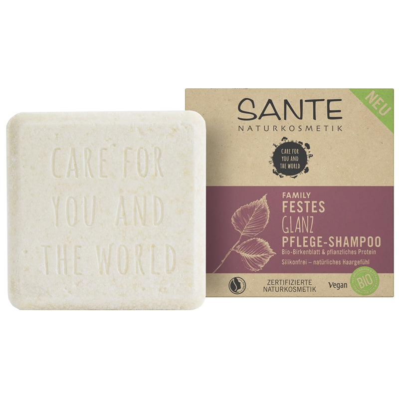 Festes Glanz-Shampoo Familie Birke BIO
