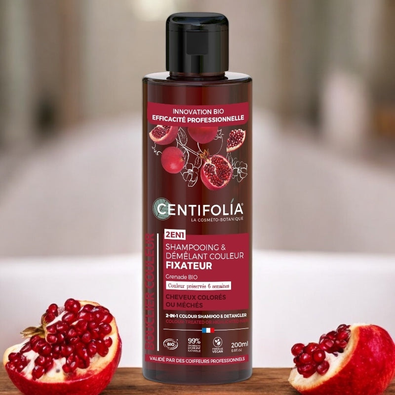 Centifolia - Shampooing & démêlant couleur BIO grenade 200ml