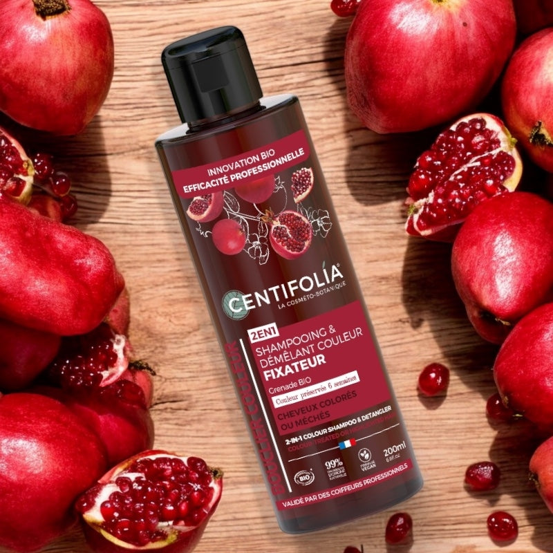 Centifolia - Shampooing & démêlant couleur BIO grenade 200ml