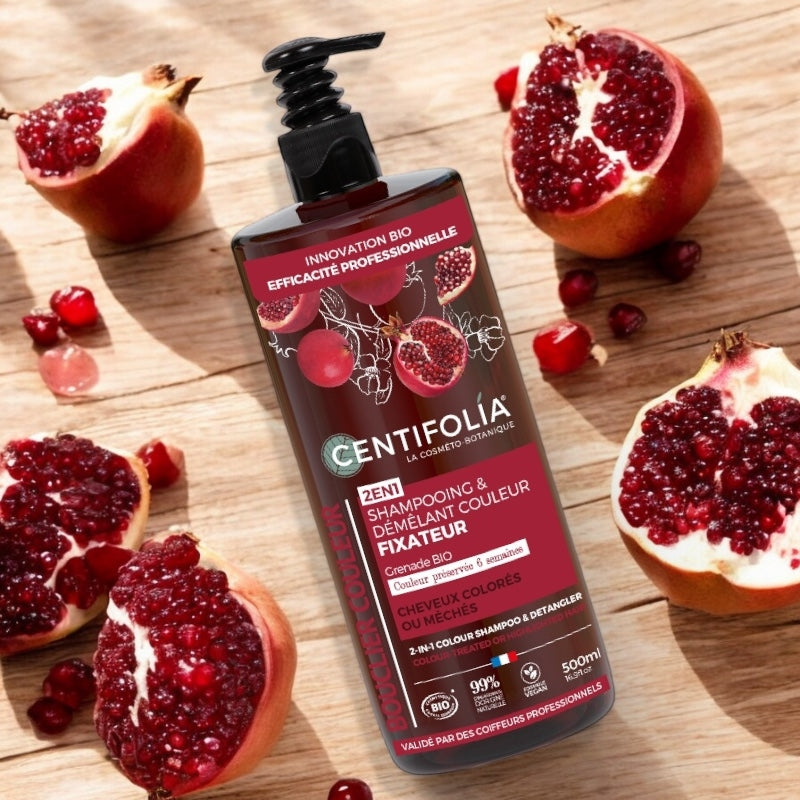 Centifolia - Shampooing & démêlant couleur BIO grenade 500ml