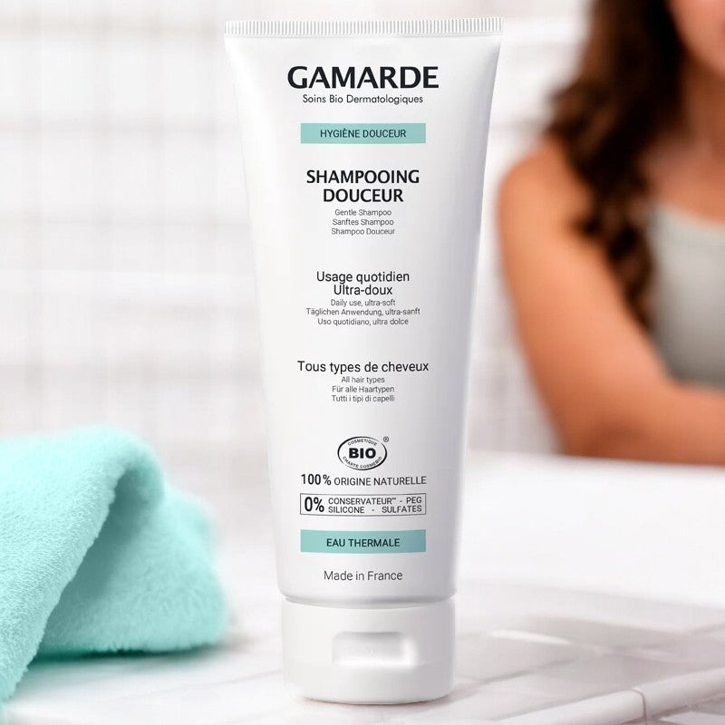 Gamarde - Shampooing douceur BIO - ultra-doux - tous types de cheveux - 200g