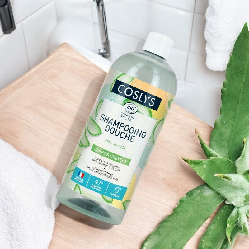 Coslys - Shampooing douche BIO aloe vera 1l