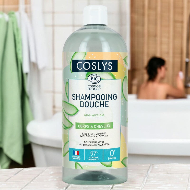 Coslys - Shampooing douche BIO aloe vera 1l