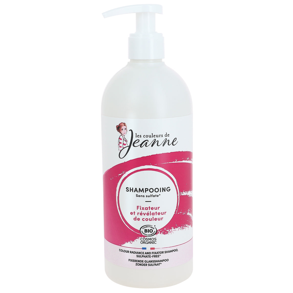 Les Couleurs de Jeanne - Shampooing fixateur de couleur & révélateur éclat BIO 490ml