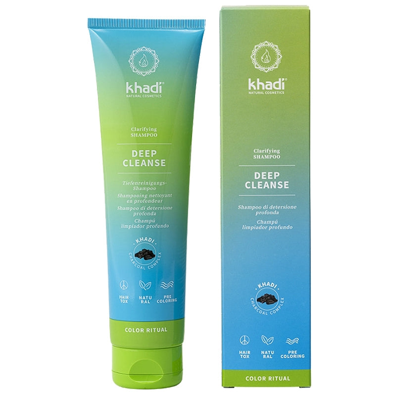 Khadi - Shampooing nettoyant en profondeur charbon actif 150ml