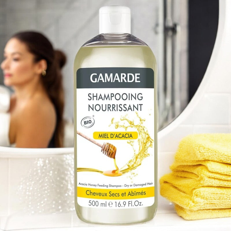 Gamarde - Pflegendes Shampoo BIO - für trockenes und strapaziertes Haar - 500ml