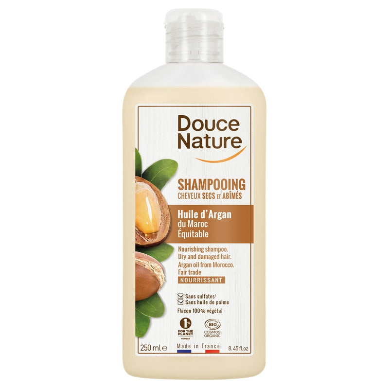 Douce Nature - Shampooing nourrissant cheveux secs BIO argan 250ml