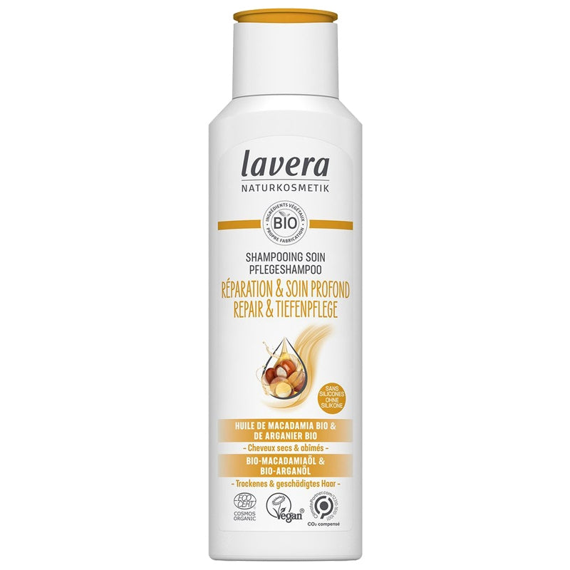 Lavera - Shampooing réparation & soin profond BIO macadamia & argan 250ml