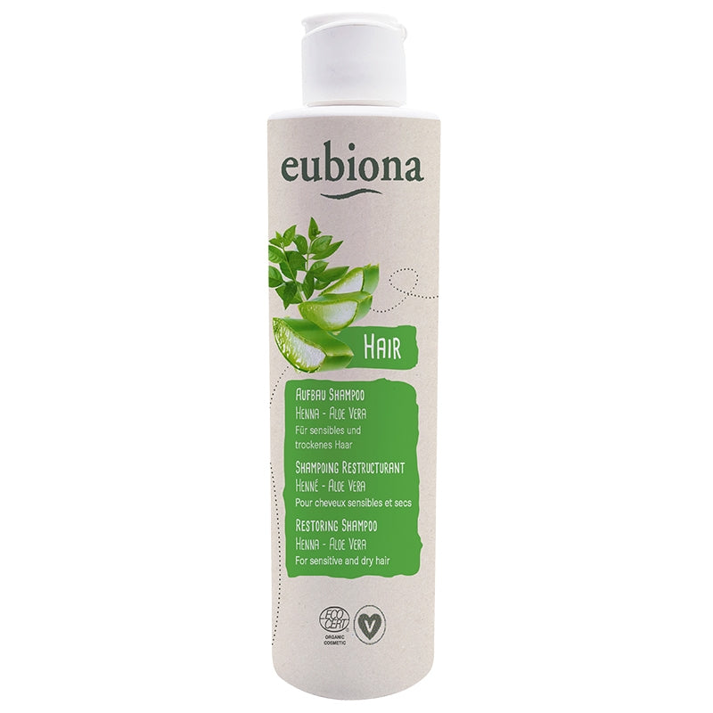 Eubiona - Shampooing restructurant BIO henné & aloe vera - 200ml