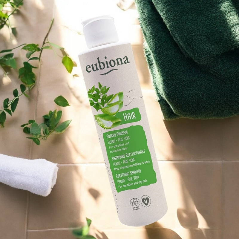 Eubiona - Shampooing restructurant BIO henné & aloe vera - 200ml