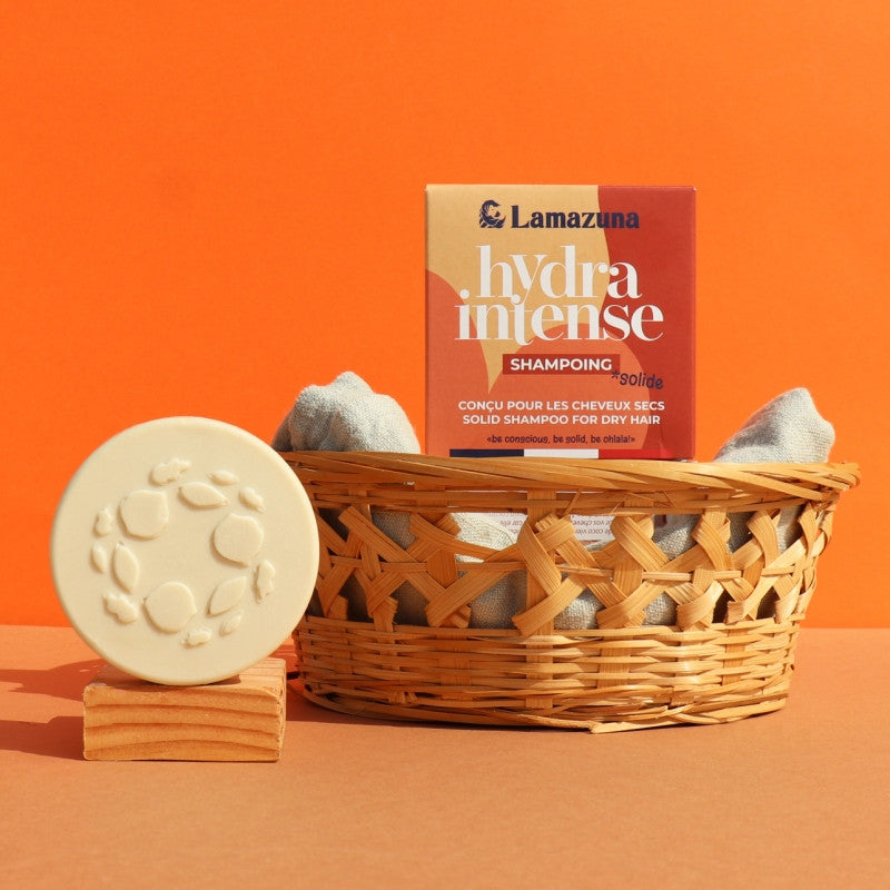 Lamazuna - Shampooing solide cheveux secs huile de coco vierge 70ml