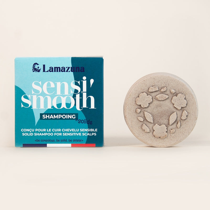 Lamazuna - Shampooing solide cuir chevelu sensible poudre de pivoine 70ml