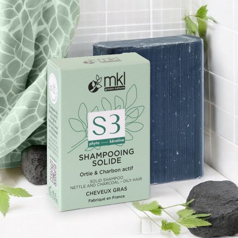 Shampooing solide purifiant charbon actif