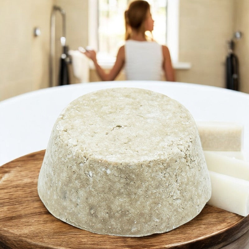 Shampooing solide rhassoul