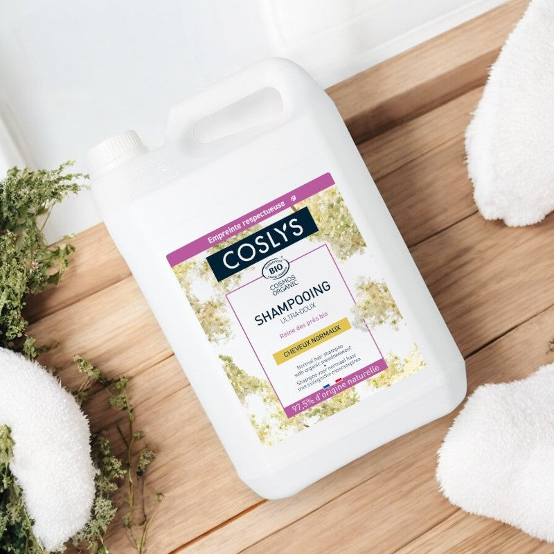 Coslys - Shampooing ultra-doux BIO reine des prés 5l