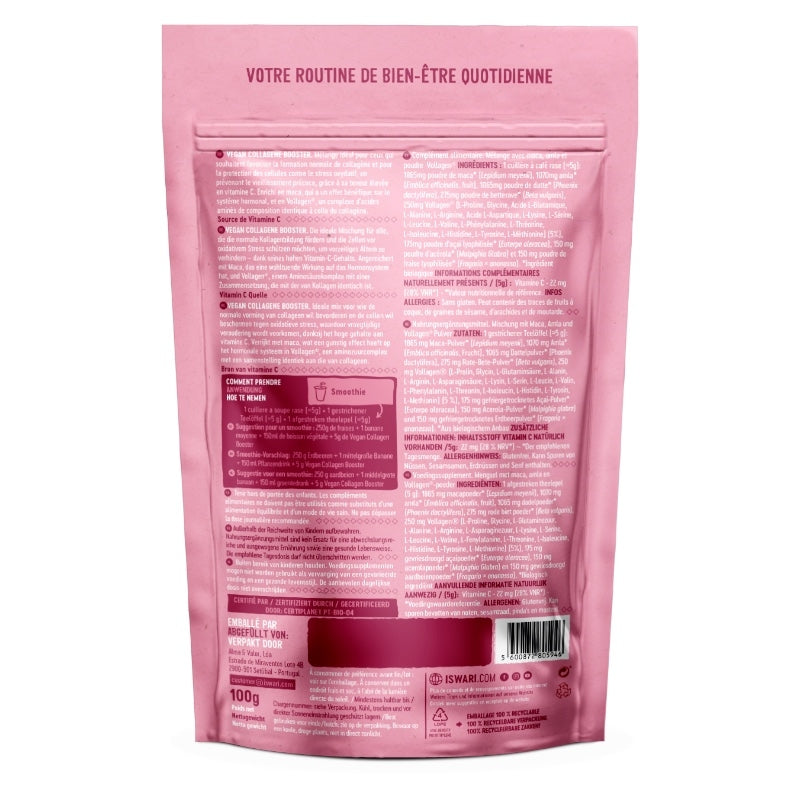 Iswari - Smoothie booster collagène BIO 100g