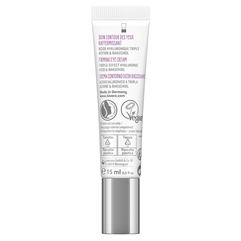 Lavera - Soin contour yeux raffermissant BIO acide hyaluronique 15ml