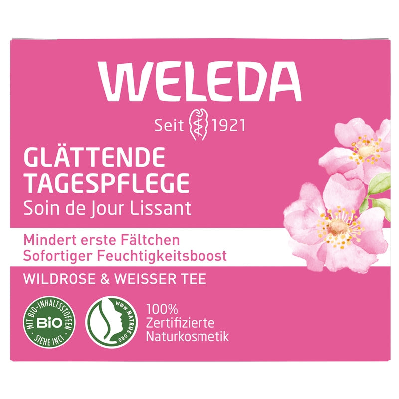 Soin de jour lissant rose musquée & thé blanc BIO