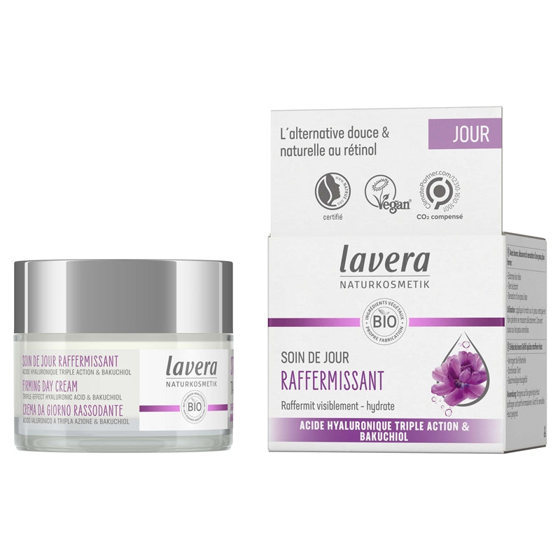 Lavera - Soin de jour raffermissant BIO acide hyaluronique & bakuchiol 50ml