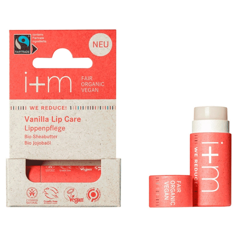 i+m Naturkosmetik Berlin - Soin des lèvres vanille, beurre de karité & jojoba 5g