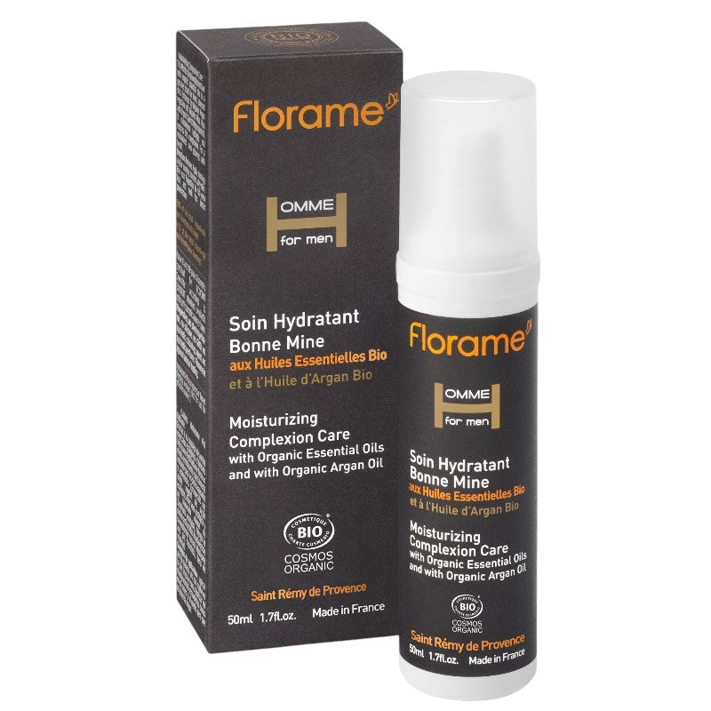 Florame - Soin hydratant bonne mine homme BIO cèdre & argan 50ml