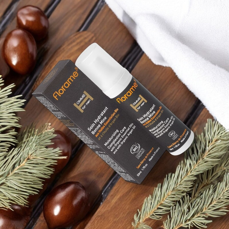 Florame - Soin hydratant bonne mine homme BIO cèdre & argan 50ml