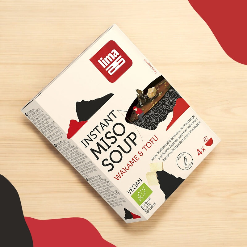 Lima - Bio-Wakame- und Tofu-Instant-Miso-Suppe 40g