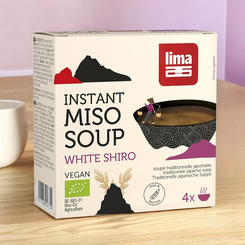 Lima - Traditionelle japanische Suppe mit Bio-Weißmiso 4x16,5g