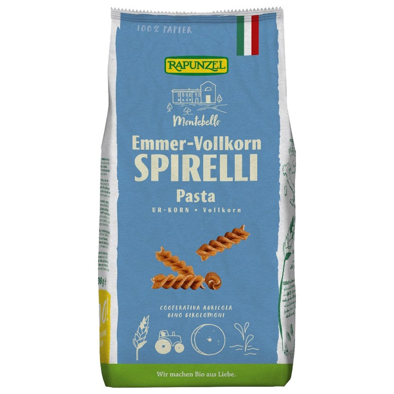 Spirelli au blé amidonnier complet BIO