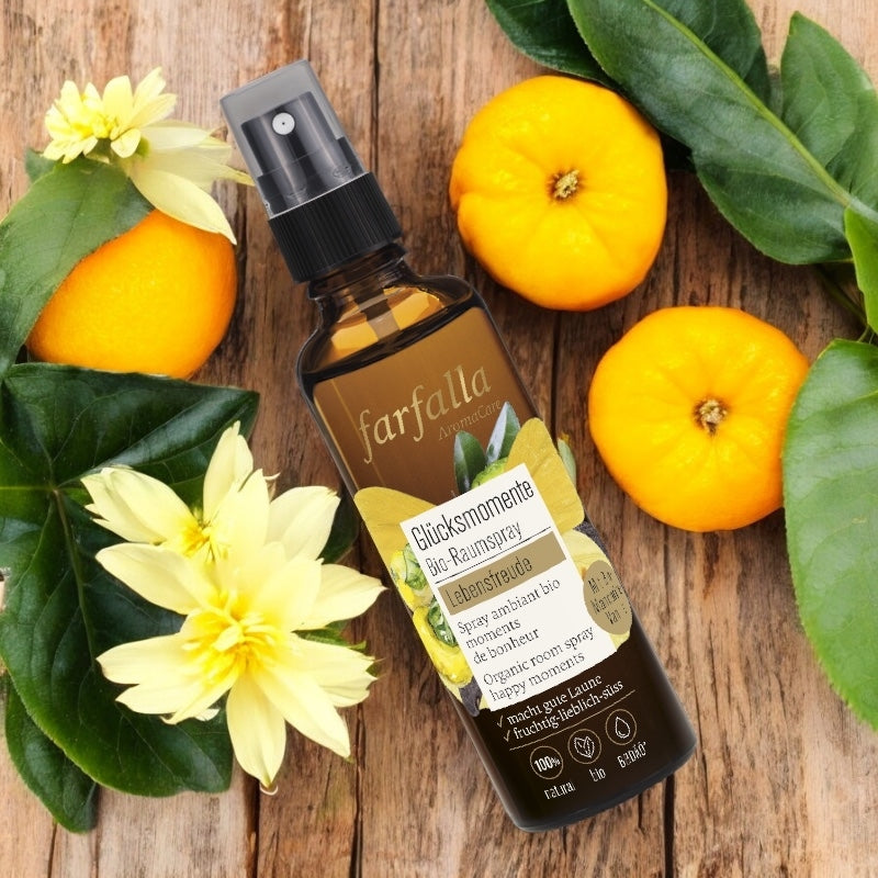 Farfalla - Spray ambiant Moments de bonheur BIO vanille & mandarine 75ml