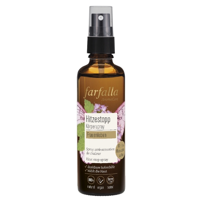 Farfalla - Spray anti-sensation de chaleur BIO sauge sclarée 75ml