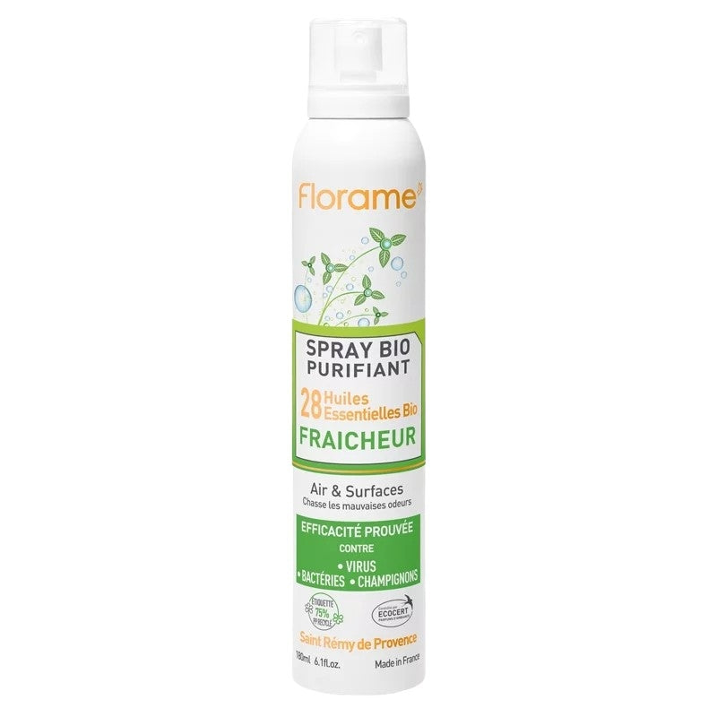 Florame - Spray purifiant fraîcheur BIO 28 huiles essentielles 180ml